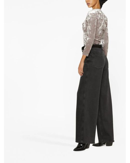 Isabel Marant Gray Gubaia Velvet Top