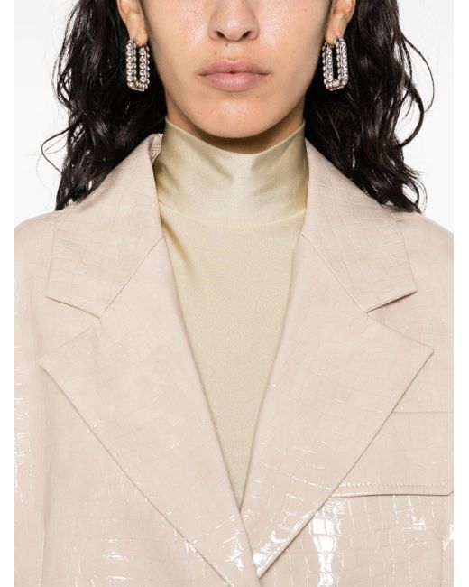 Stand Studio Natural Haylo Faux-leather Coat