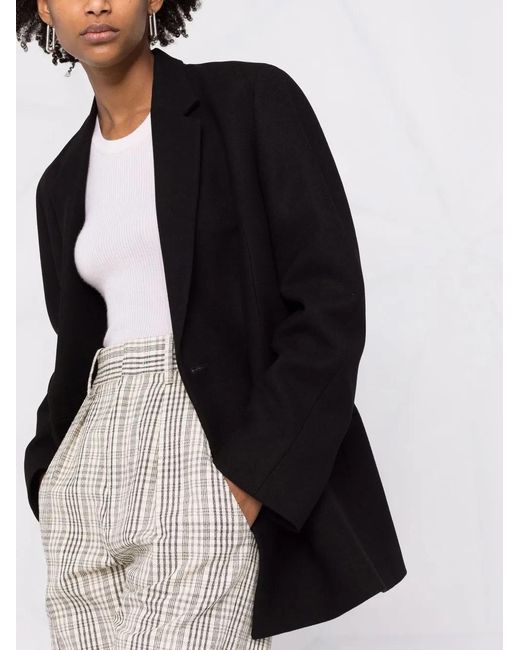 Totême Black Loreo Double-Breasted Blazer