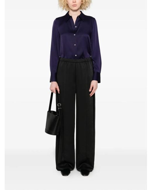 Vince Blue Button-Front Shirt
