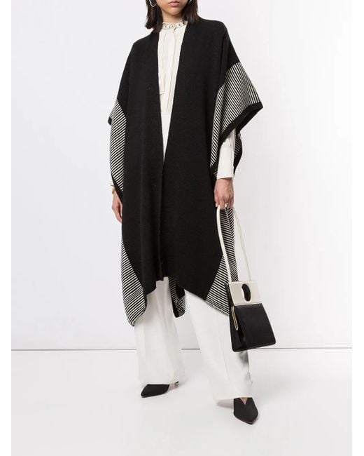 Voz Black Striped Edge Long Duster