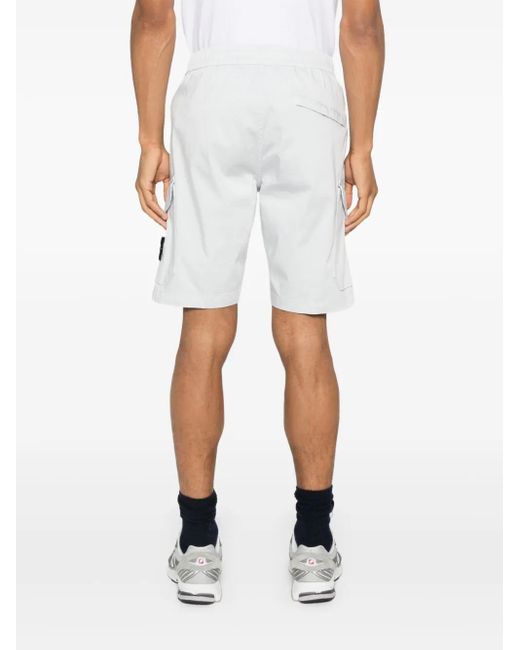 Stone Island Joggingshorts Aus Jersey in White für Herren