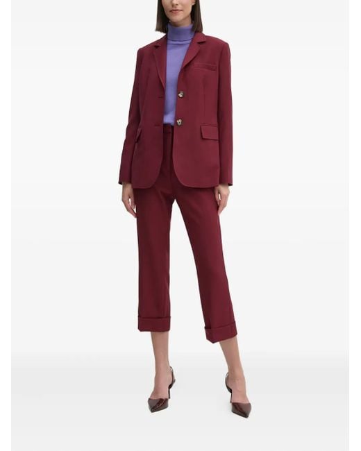 DKNY Red Buttoned Blazer