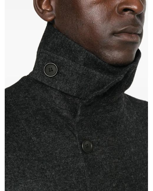 Yohji Yamamoto Mantel Mit Knopfverschluss in Black für Herren