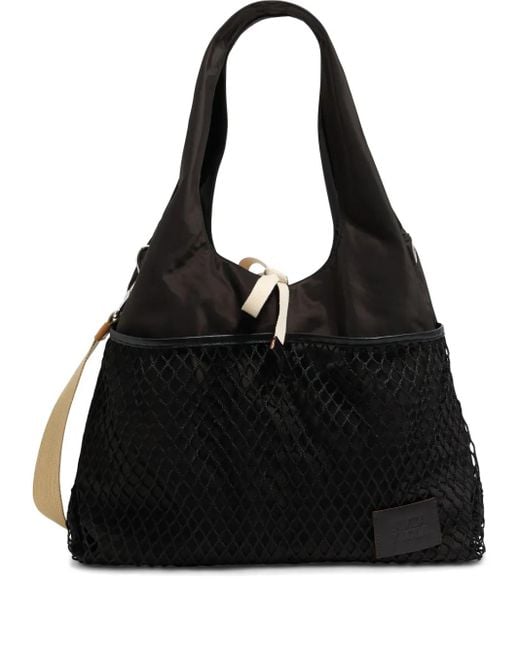 Bimba Y Lola Black Large Paper Shoulder Bag