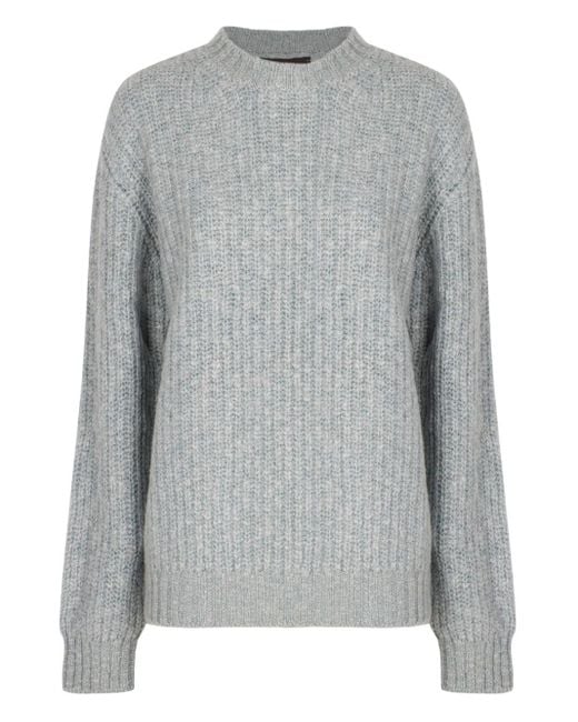 メンズ Slowear リブニット セーター Gray
