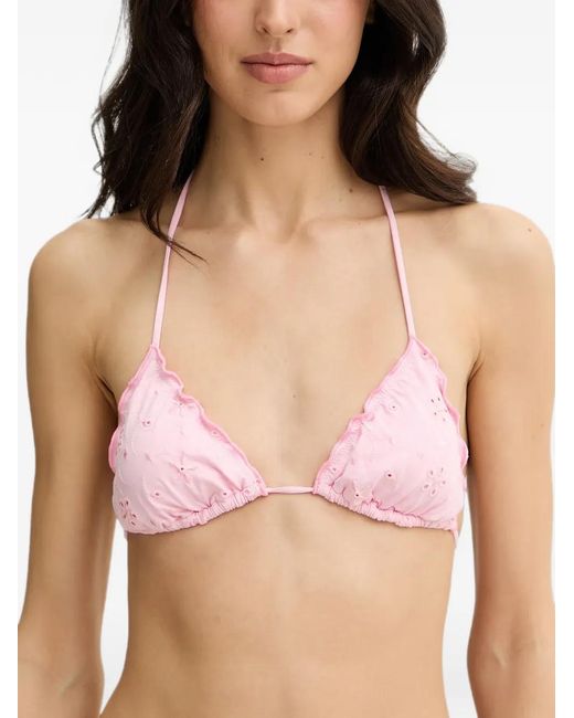 Mc2 Saint Barth Pink Triangle Bikini Sarius Triangle