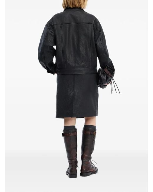 Munthe Black Vineth Button-Up Jacket