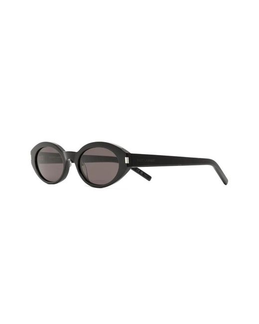 Saint Laurent Black Oval Frame Sunglasses