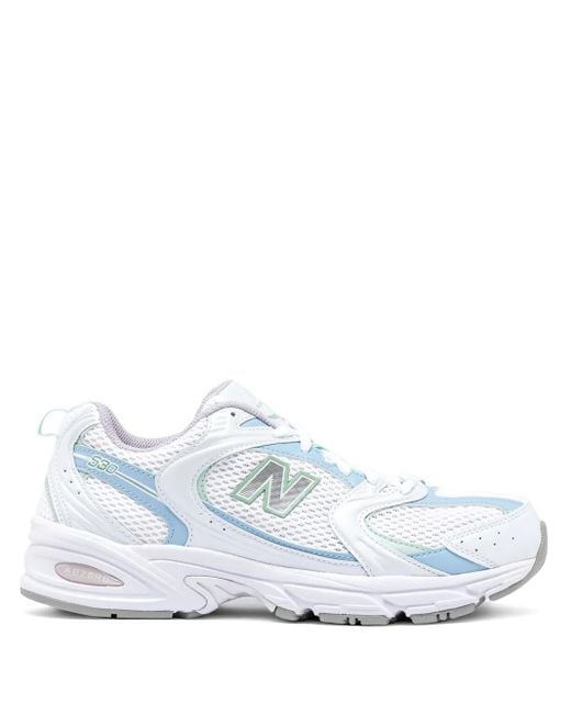 New Balance White 530 Panelled Sneakers for men