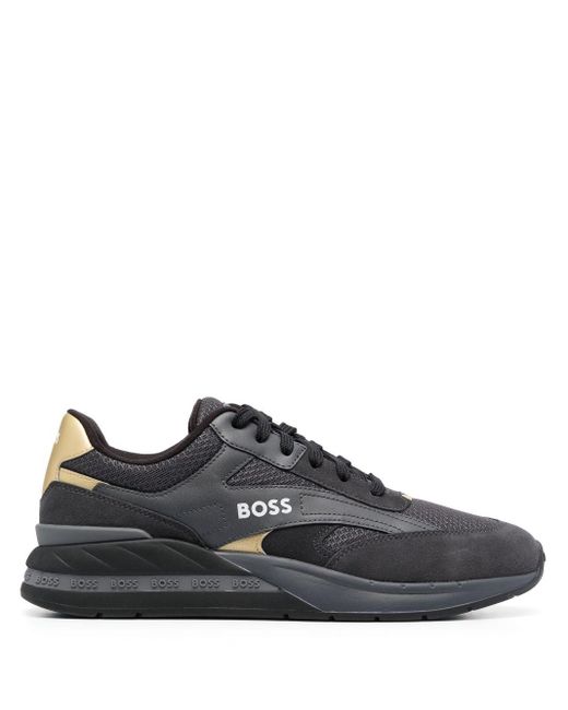 BOSS by Hugo Boss Sneakers Verfraaid Met Logo in het Black voor heren