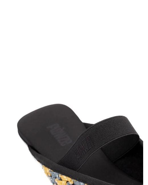 FLOWZE White Strap-Detail Mules