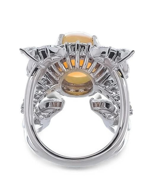 YEPREM Brown Reign Supreme Opal And Diamond Ring