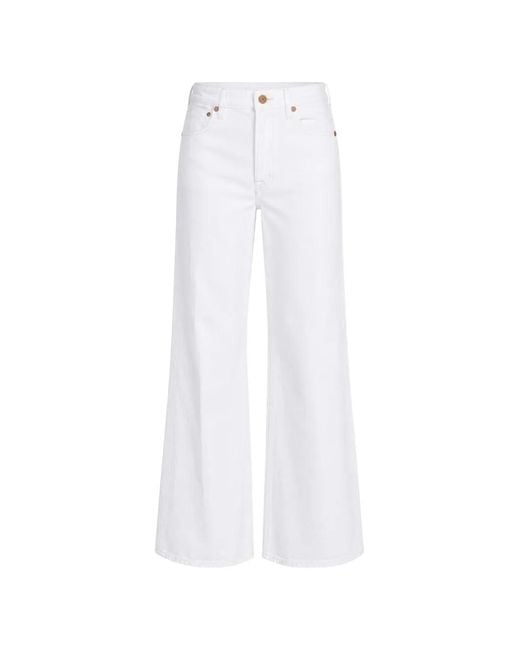 R13 White Charlotte Jeans