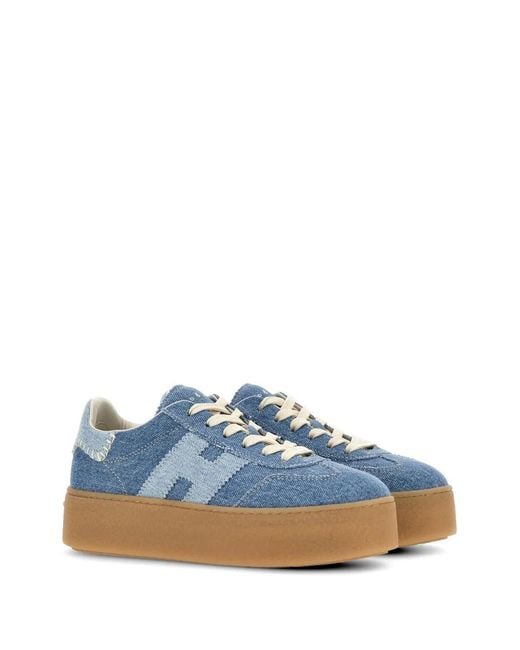 Hogan Blue Cool Platform Sneakers