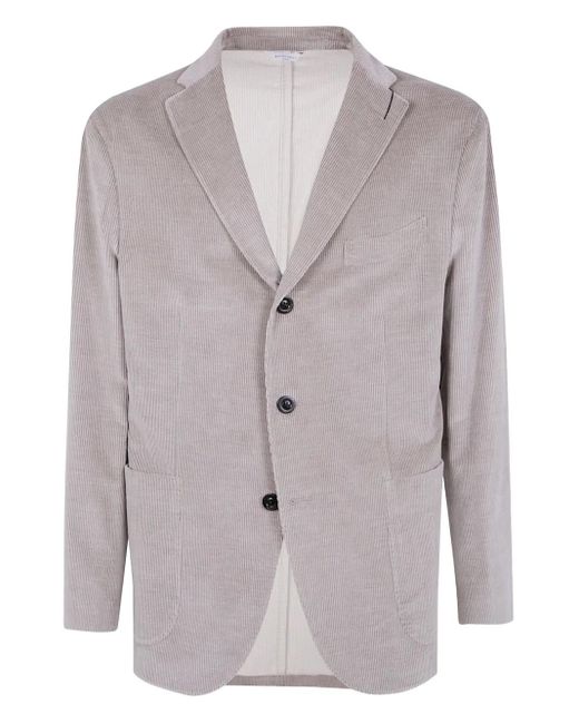 Boglioli Gray Corduroy Jacket for men