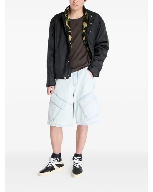 A Bathing Ape Green Abc Camo Boa Reversible Jacket for men