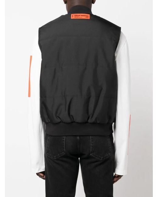Heron Preston Black H.P.C. Security Gilet for men