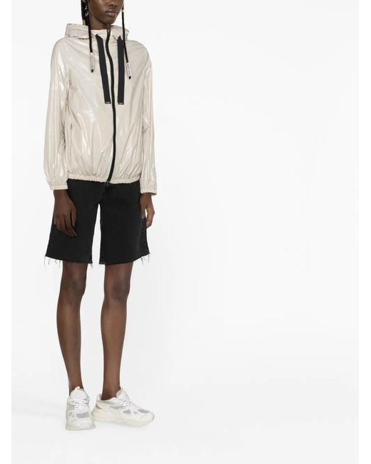 Herno Natural Logo-Patch Hooded Jacket
