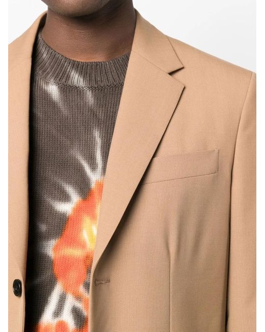 Off-White c/o Virgil Abloh Natural Ponte Single-Breasted Slim-Fit Coat for men
