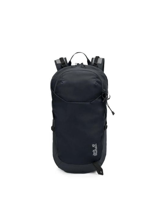 Jack Wolfskin Blue Astro Vent 24 Logo-Print Mesh-Panel Backpack for men