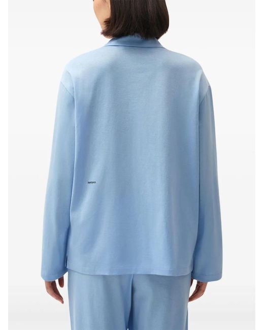 PANGAIA Blue Lightweight Pyjama Shirt