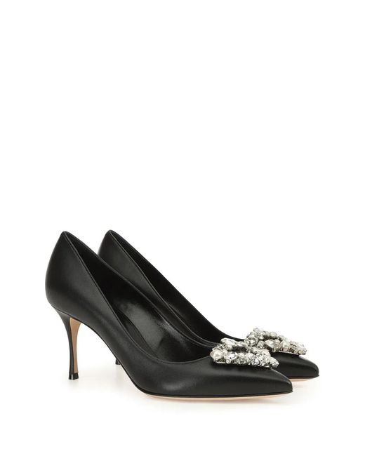 Sergio Rossi Black 91Mm Sr Godiva Pumps