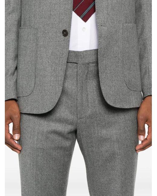 Zegna Gray Button Suit for men