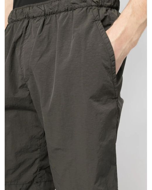 Transit Gray Elasticated-Waist Shorts for men