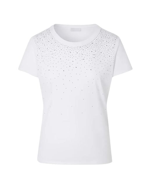 Liu Jo White Embellishment T-Shirt