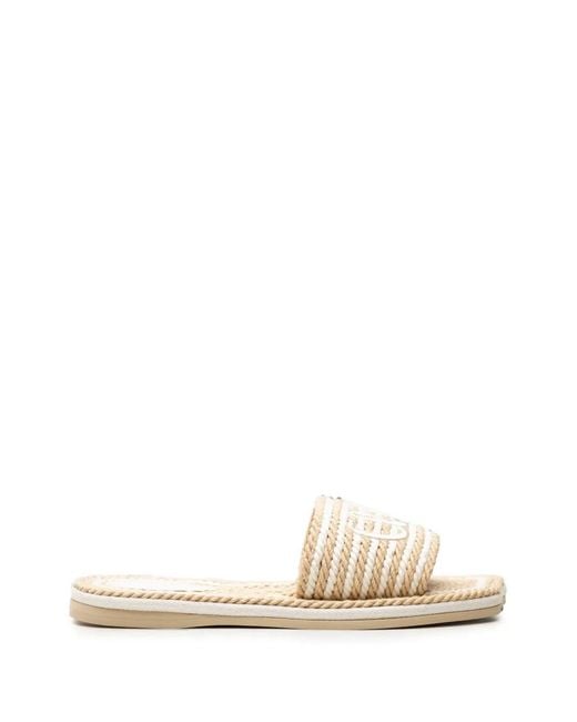Chloé Natural Woody Rope-Detail Sandals