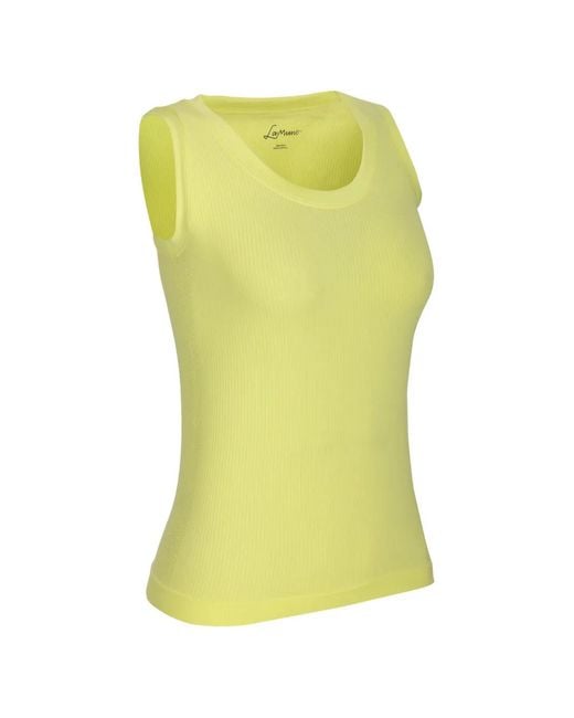 Lamunt Yellow Nadia Seamless Top