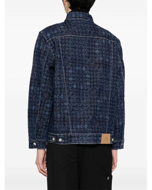 Paul Smith graphic-print trucker jacket