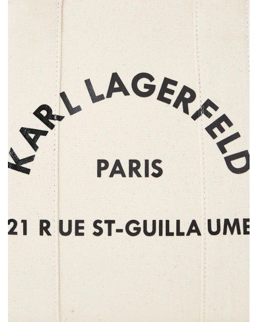 Karl Lagerfeld Natural Rue St-guillaume Square Tote Bag
