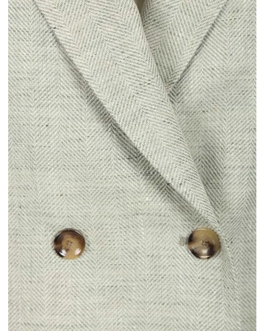 Latorre White Double-Breasted Blazer