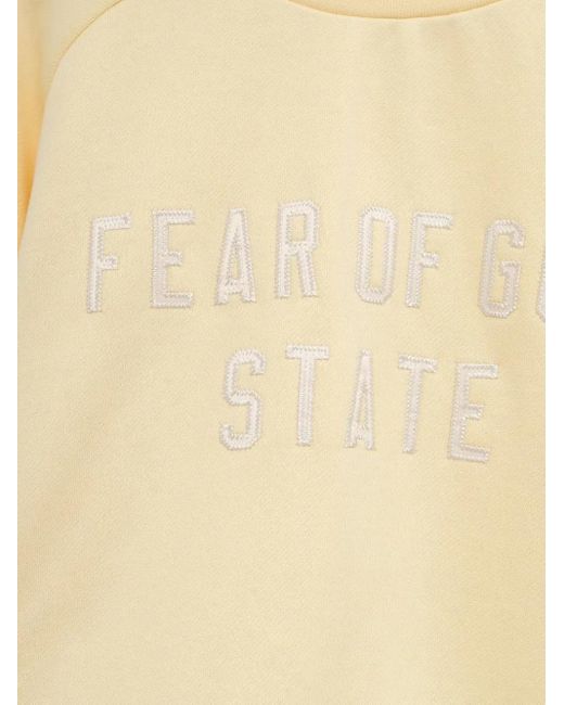 Fear Of God Natural Embroidered Raglan-Sleeves Sweatshirt