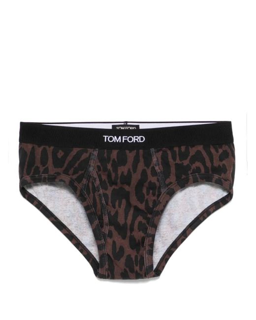 メンズ Tom Ford チータープリント ボクサーパンツ ブラック | Lyst