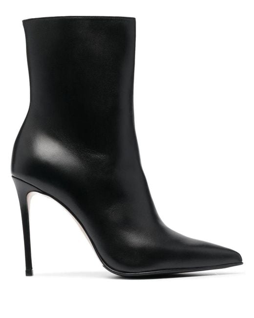 Le Silla Black 110Mm Eva Leather Ankle Boots