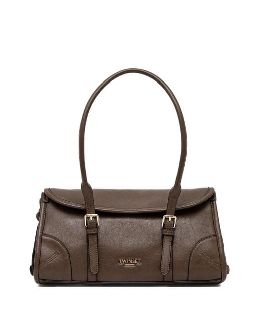 Twinset Brown Polyester Women's Bag with Adjustable Strap