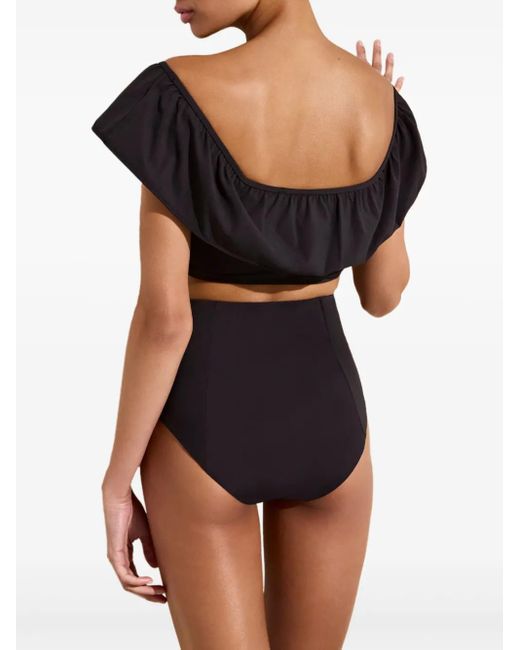 Marie Oliver Emily ラッフル スイムトップ Black
