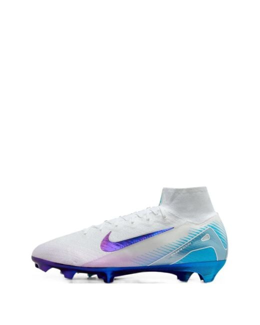 Nike White Mercurial Superfly 10 Elite As Firm-Ground High-Top Football Boots for men
