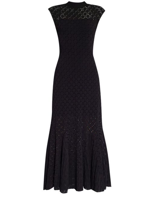 Lanvin Black Knitted Maxi Dress