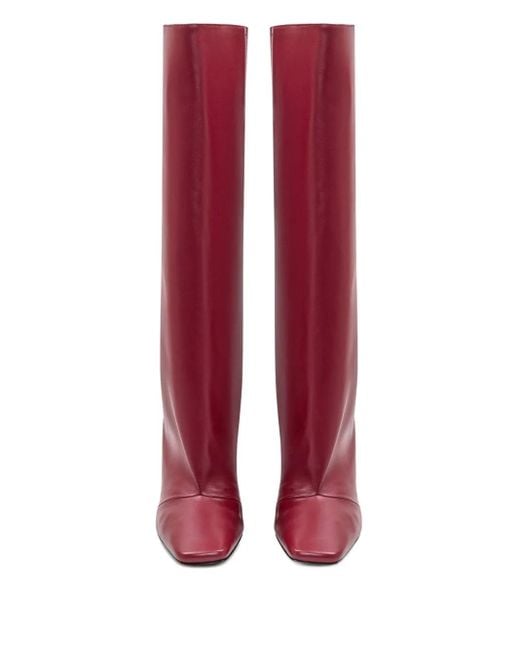 Coperni Purple Bridge Square-Toe Boots