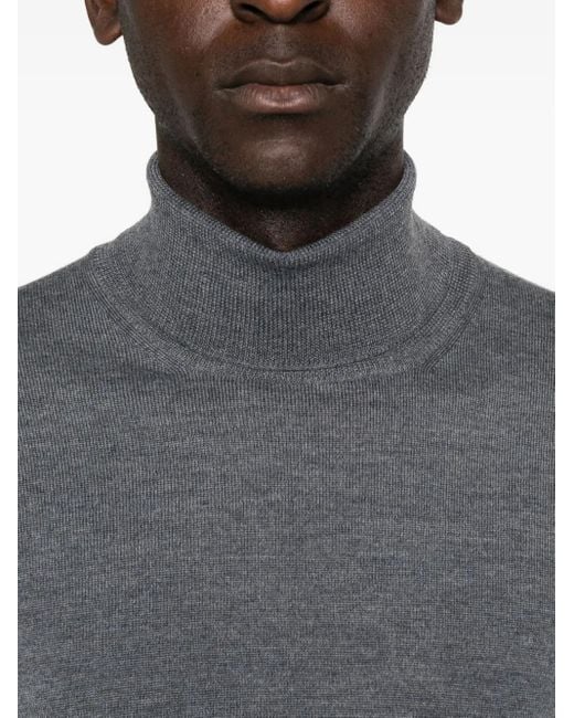 Tagliatore Pullover Mit Rollkragen in Gray für Herren