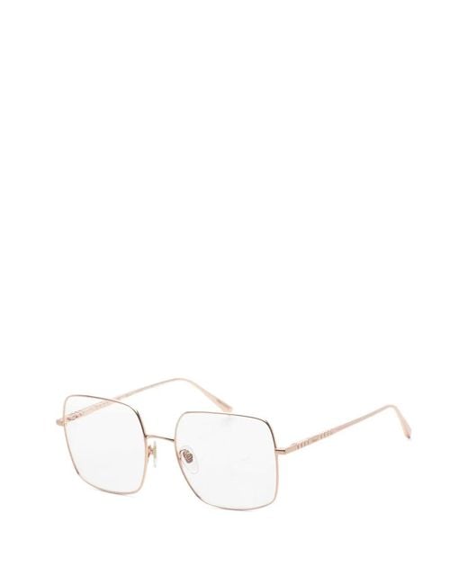 Chopard White Brille Mit Geometrischem Gestell