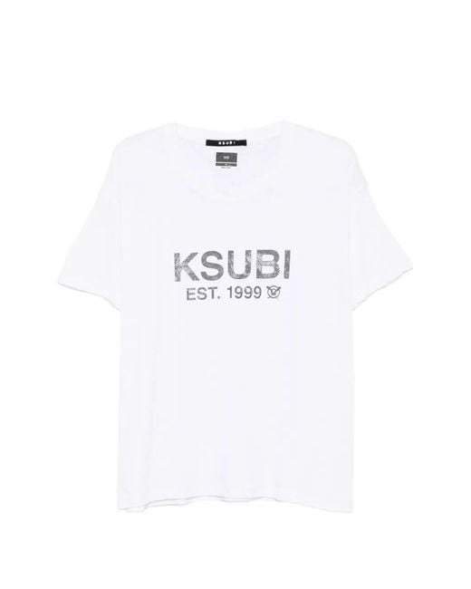 Ksubi State Sid T-Shirt in het White voor heren