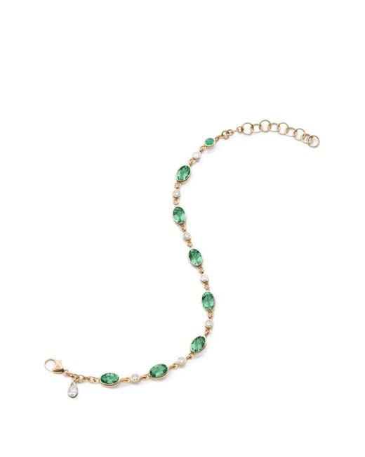 Monica Rich Kosann Metallic Tourmaline And Diamond Tennis Bracelet