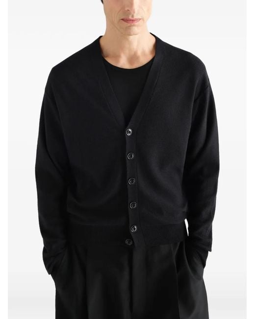 Lemaire Blue Relaxed Twisted Cardigan