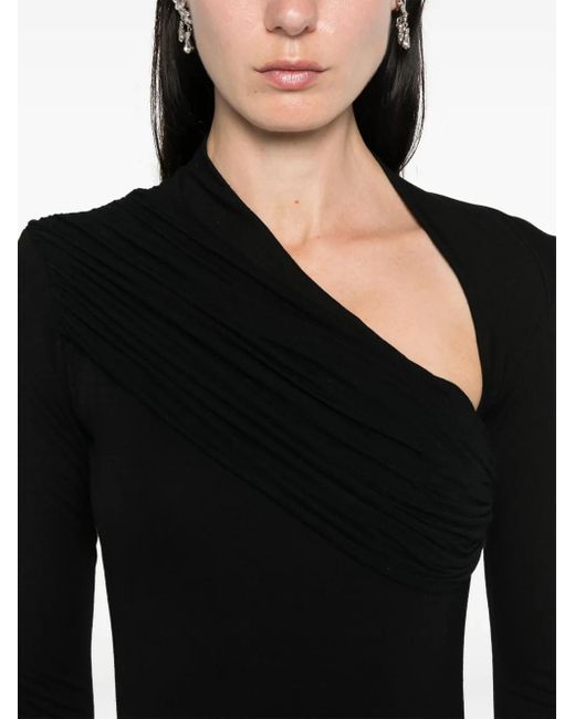 MANURI Black Malena Maxikleid