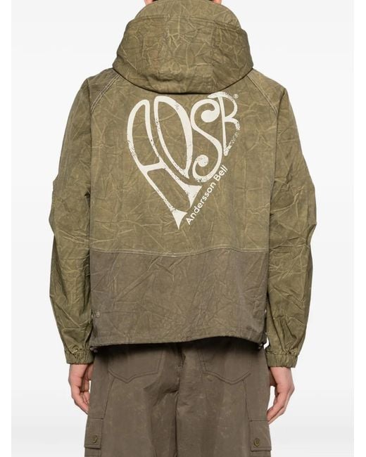 ANDERSSON BELL Green Tie-Dye Flap-Pocket Jacket